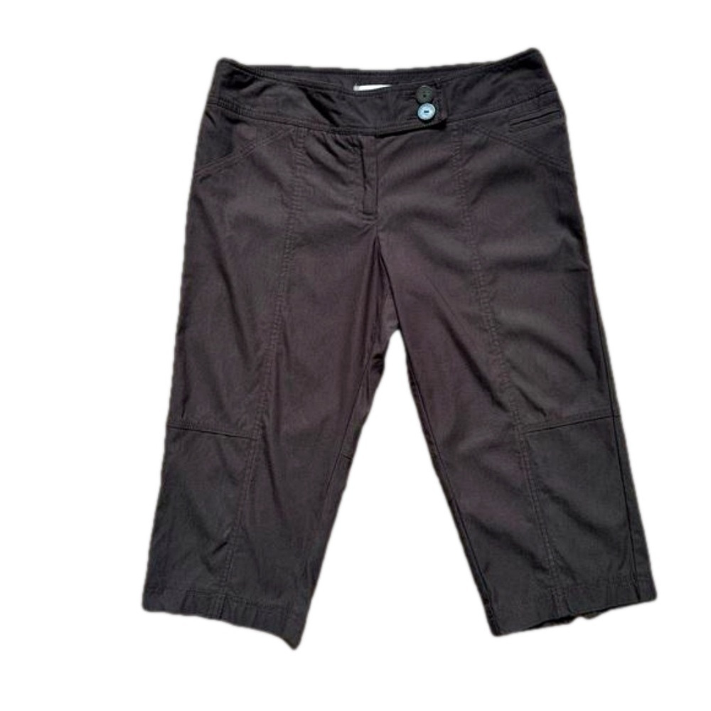 Vintage 00's Y2K Laura Petites Chocolate Brown Capri Pants - Size 14